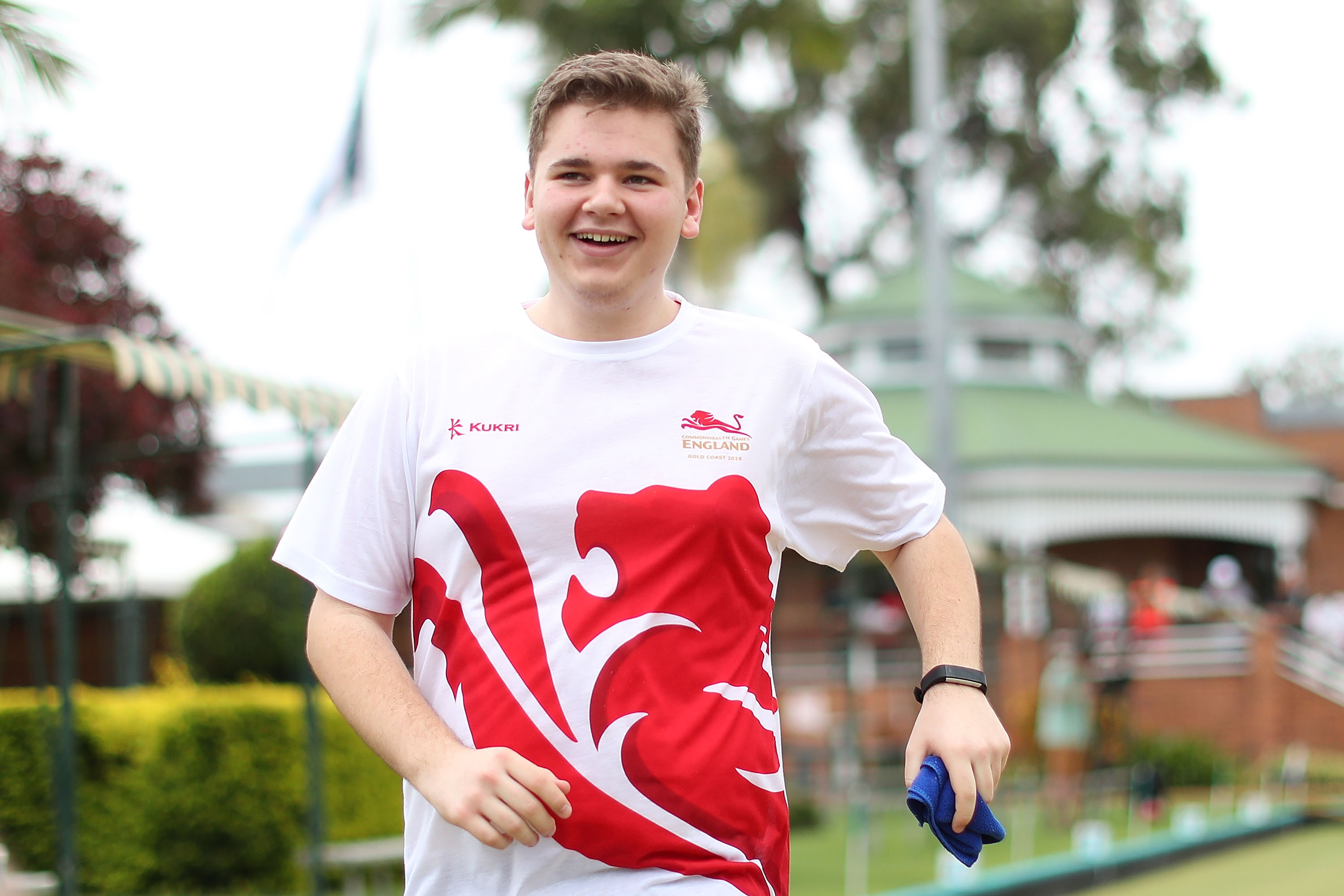 Kieran Rollings at Team England's Lawn Bowls preparation camp for Gold Coast 2018 Kieran Rollings at Team England's Lawn Bowls preparation camp for Gold Coast 2018